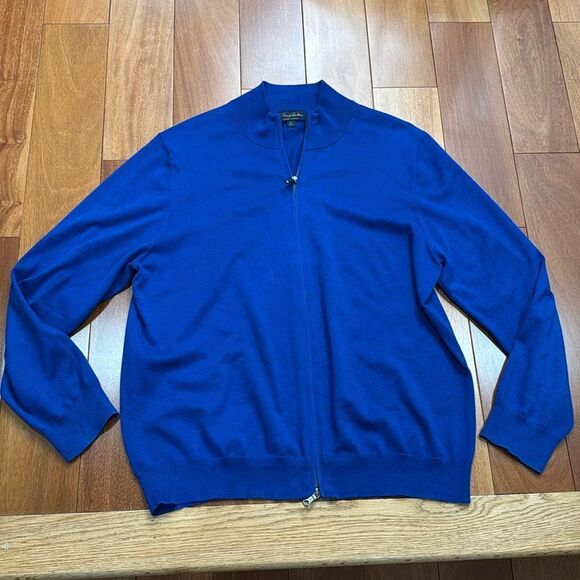 Brooks Brother Men’s Supima Cotton Full-Zip Cardigan size XL - Picture 1 of 8